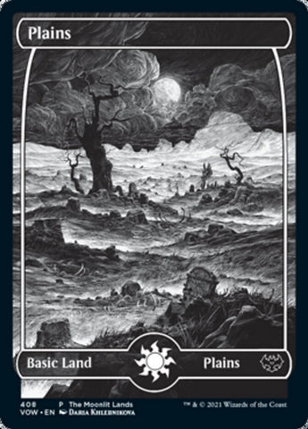 Plains (The Moonlit Lands) (Foil Etched) [Innistrad: Crimson Vow Promos]