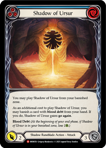 Shadow of Ursur [MON156-RF] (Monarch)  1st Edition Rainbow Foil