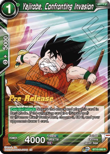 Yajirobe, Confronting Invasion (BT15-080) [Saiyan Showdown Prerelease Promos]