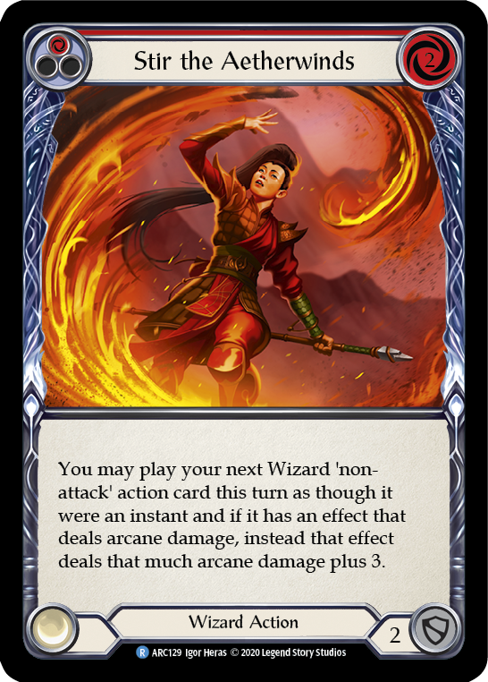 Stir the Aetherwinds (Red) [U-ARC129] (Arcane Rising Unlimited)  Unlimited Rainbow Foil