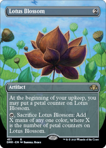 Lotus Blossom (Borderless Alternate Art) [Dominaria Remastered]