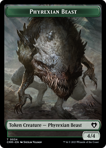 Phyrexian Beast Token [Commander Masters Tokens]