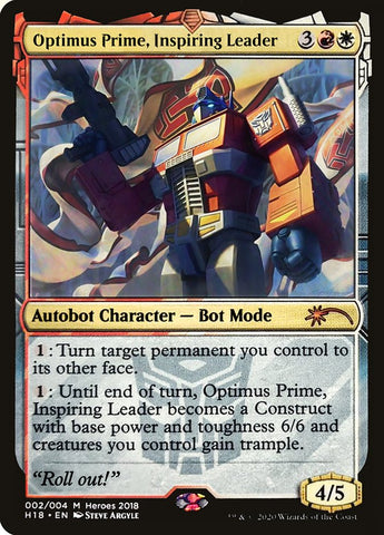 Optimus Prime, Inspiring Leader [Heroes of the Realm 2018]
