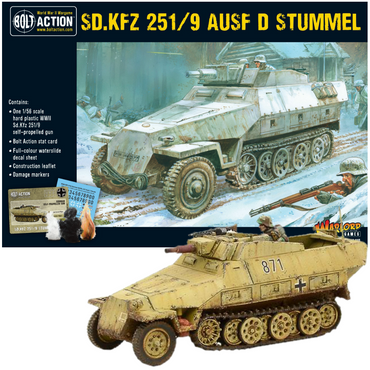 Sd.Kfz 251/9  Ausf D Stummel (Plastic) | Bolt Action | Warlord Games