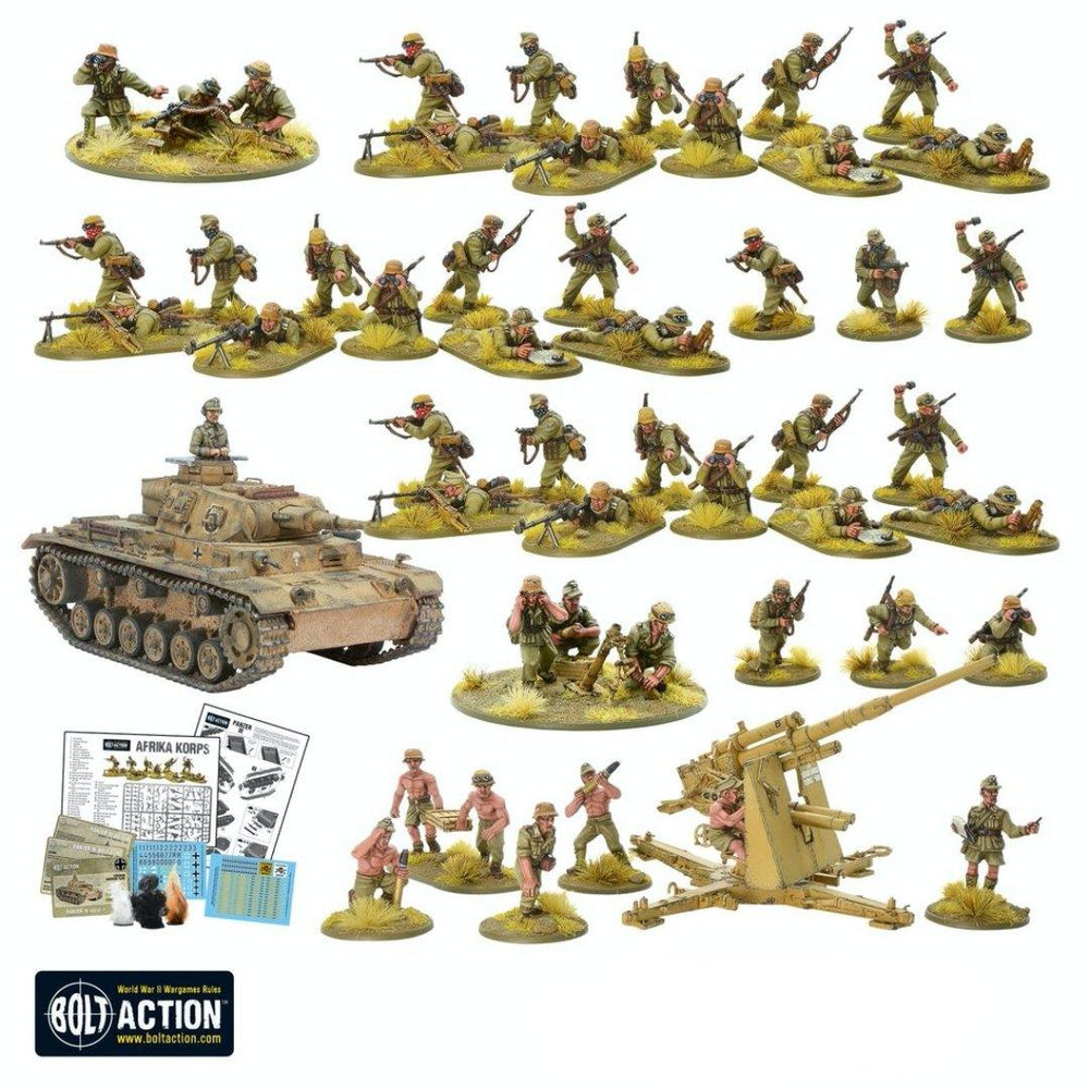 Afrika Korps Bolt Action Starter Army Contents