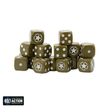 Allied Star D6 Dice Pack (16) | Bolt Action