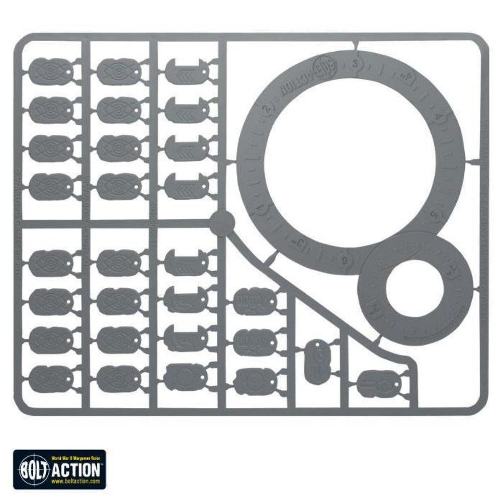 Bolt Action Templates and Tokens | Warlord Games