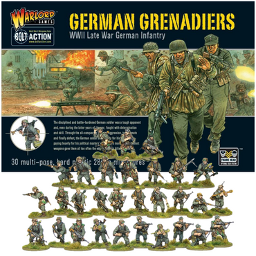 German Grenadiers WWII Late War German Infantry| Bolt Action