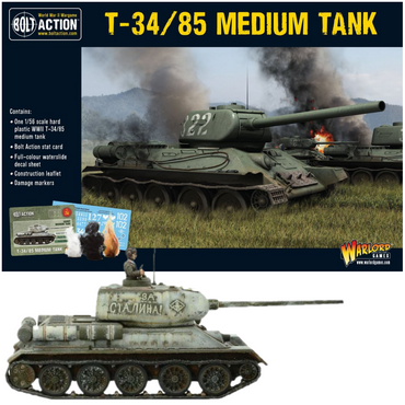 T-34/85 Medium Tank (Plastic) | Bolt Action
