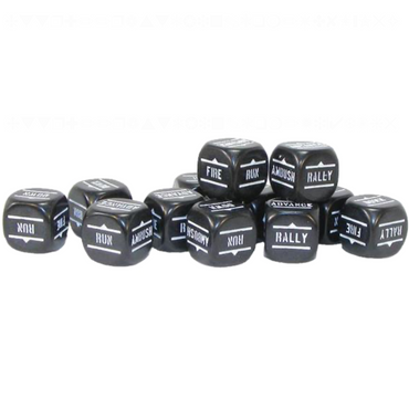 Warlord Games Order Dice Pack - Black | Bolt Action