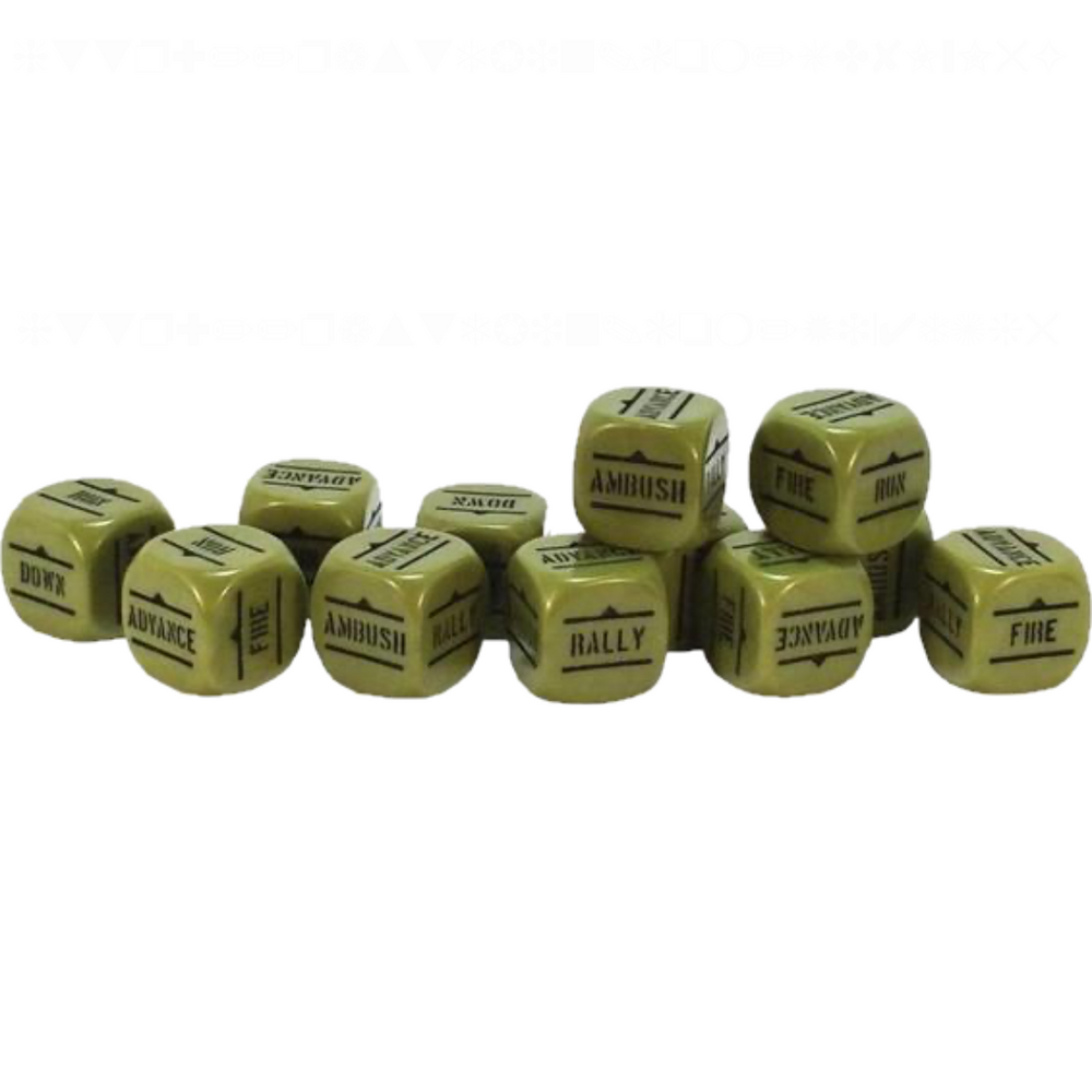 Warlord Games Order Dice Pack - Green | Bolt Action
