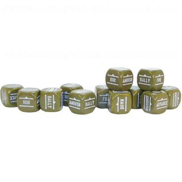 Warlord Games Order Dice Pack - Olive Drab | Bolt Action