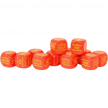 Warlord Games Order Dice Pack - Red | Bolt Action
