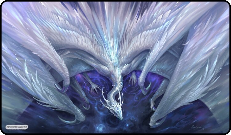 White Crystal Dragon - Playmat