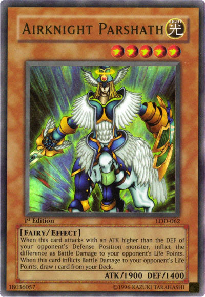 Yu-Gi-Oh! Airknight Parshath (LOD-062) Legacy of Darkness Ultra Rare Unlimited Edition