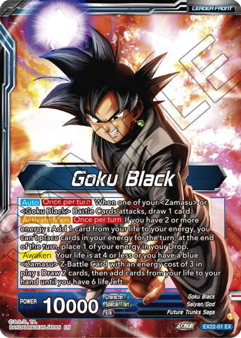 Goku Black // SS Rose Goku Black, the Beginning of the Return to Despair (Gold Stamped) (EX22-01) [Ultimate Deck 2023]