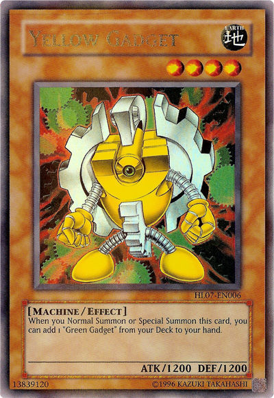 Yellow Gadget [HL07-EN006] Parallel Rare