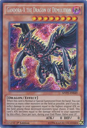 Yu-Gi-Oh! Single Card MVP1-ENS049 Gandora-X the Dragon of Demolition (Secret Rare)