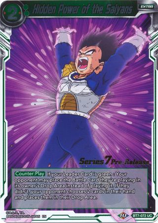 Hidden Power of the Saiyans (BT7-072_PR) [Assault of the Saiyans Prerelease Promos]