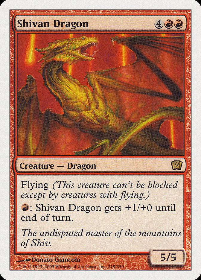 Shivan Dragon [Ninth Edition]