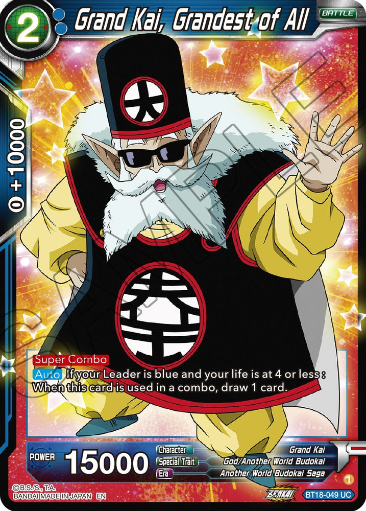 Grand Kai, Grandest of All (BT18-049) [Dawn of the Z-Legends]