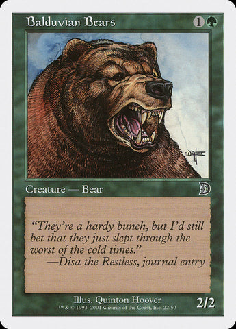 Balduvian Bears [Deckmasters]