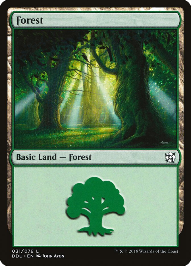 Forest (31) [Duel Decks: Elves vs. Inventors]