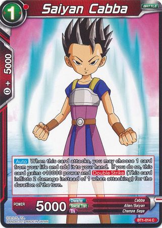 Saiyan Cabba (BT1-014) [Galactic Battle]