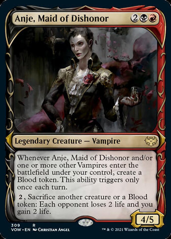 Anje, Maid of Dishonor (Showcase Fang Frame) [Innistrad: Crimson Vow]