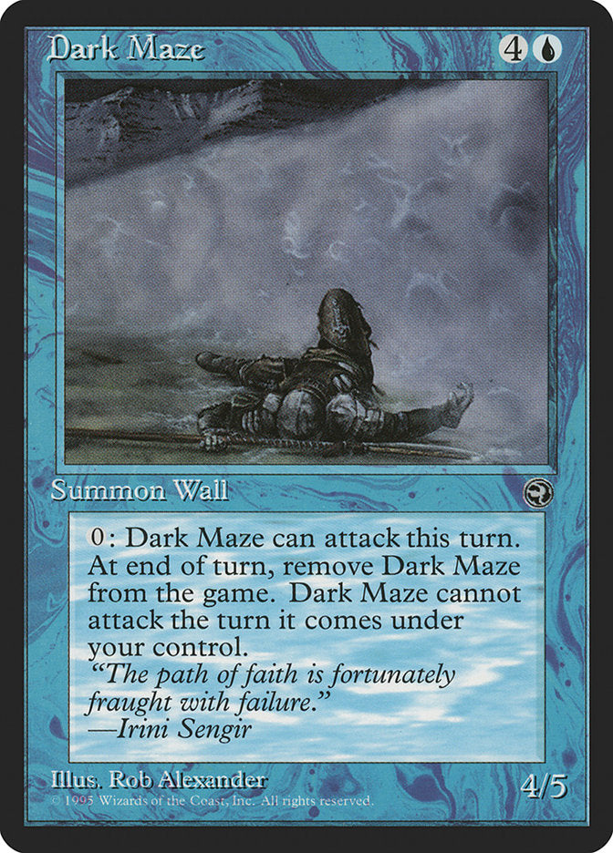 Dark Maze (Irini Sengir Flavor Text) [Homelands]