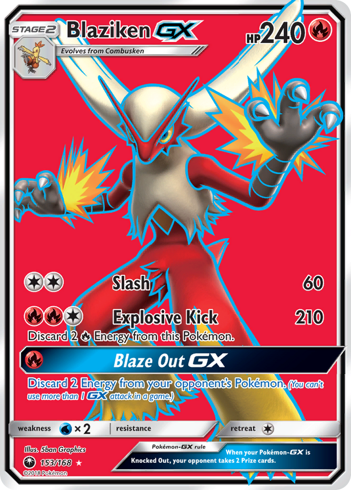 Blaziken GX (153/168) [Sun & Moon: Celestial Storm]