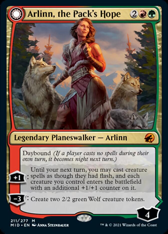 Arlinn, the Pack's Hope // Arlinn, the Moon's Fury [Innistrad: Midnight Hunt]