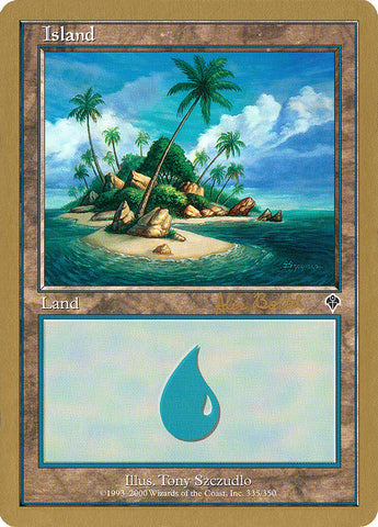 Island (ab335b) (Alex Borteh) [World Championship Decks 2001]