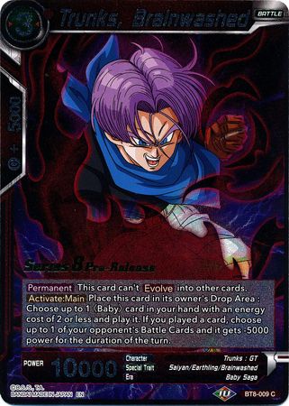 Trunks, Brainwashed (BT8-009_PR) [Malicious Machinations Prerelease Promos]