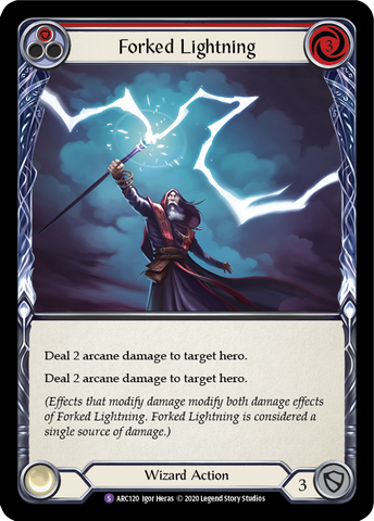 Forked Lightning [U-ARC120] (Arcane Rising Unlimited)  Unlimited Normal