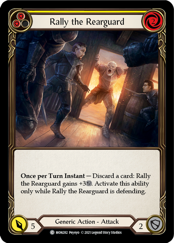 Rally the Rearguard (Yellow) [MON282] (Monarch)  1st Edition Normal