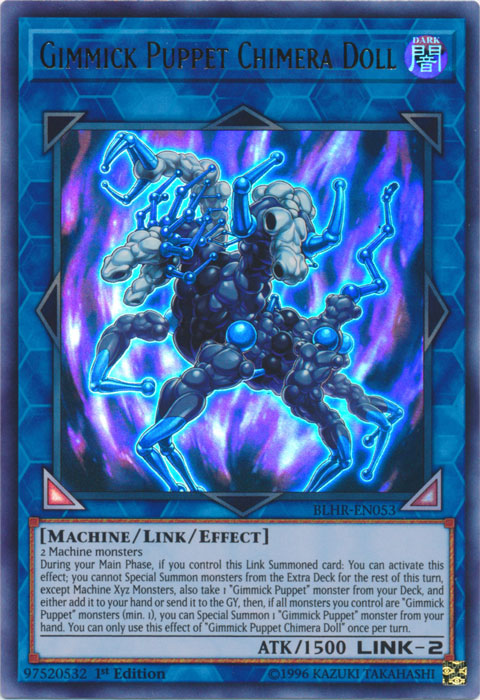 yugioh new chimera cards Gimmick Puppet Chimera Doll (Ultra Rare) : BLHR-EN053