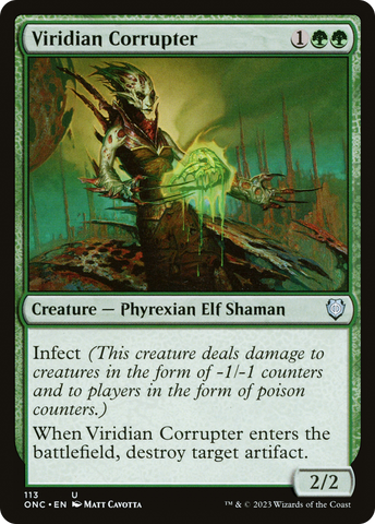 Viridian Corrupter [Phyrexia: All Will Be One Commander]
