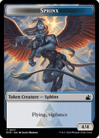 Bird // Sphinx Double-Sided Token [Ravnica Remastered Tokens]