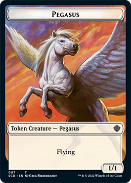 Pegasus // Thopter Double-Sided Token [Starter Commander Decks]