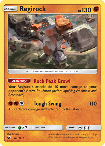 Regirock (53/111) [Sun & Moon: Crimson Invasion]