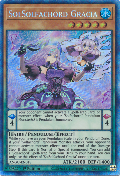 yugioh solfachord deck SolSolfachord Gracia (Collector's Rare) [ANGU-EN018] Collector's Rare