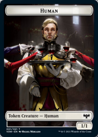 Human (001) // Boar Double-sided Token [Innistrad: Crimson Vow Tokens]