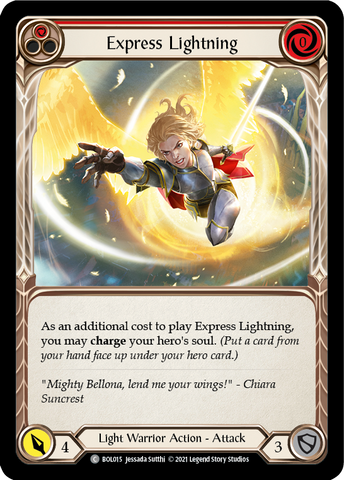 Express Lightning (Red) [BOL015] (Monarch Boltyn Blitz Deck)