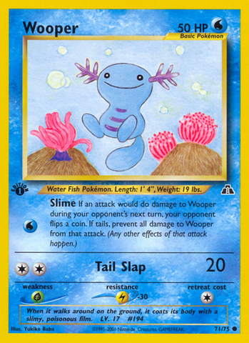 Wooper (71/75) [Neo Discovery 1st Edition]