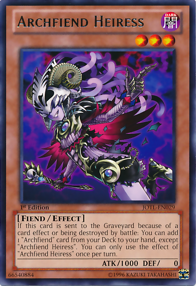 archfiend cards yugioh Yugioh Fact of the day #04