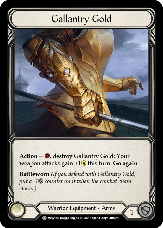 Gallantry Gold [MON108-CF] (Monarch)  1st Edition Cold Foil