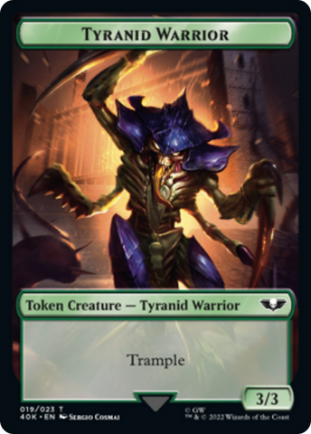 Tyranid (17) // Tyranid Warrior [Universes Beyond: Warhammer 40,000 Tokens]