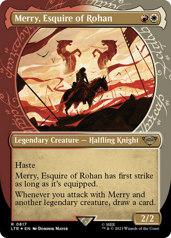 Merry, Esquire of Rohan (Showcase) (Surge Foil) [The Lord of the Rings: Tales of Middle-Earth]