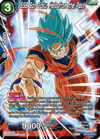 SSB Son Goku, Help from the Past (BT18-054) [Dawn of the Z-Legends]